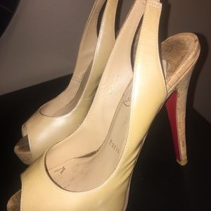 Christian Louboutin nude heels
